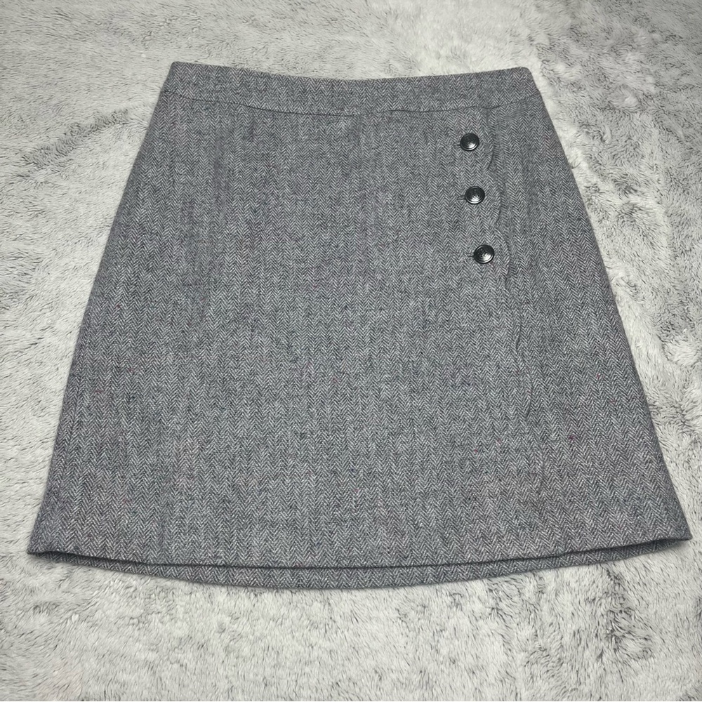 NEW Talbots Wool Herringbone Scallop‎ Buttons Career Work Old Money Mature 10P